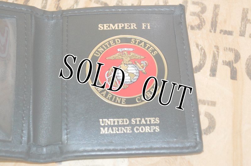 画像3: 米軍放出品 U.S.MARINE ID/クレジットカード レザー ホルダー (3)