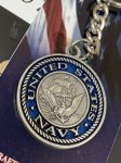 画像2: 米軍放出品 US NAVY オフシャル キーホルダー (2)