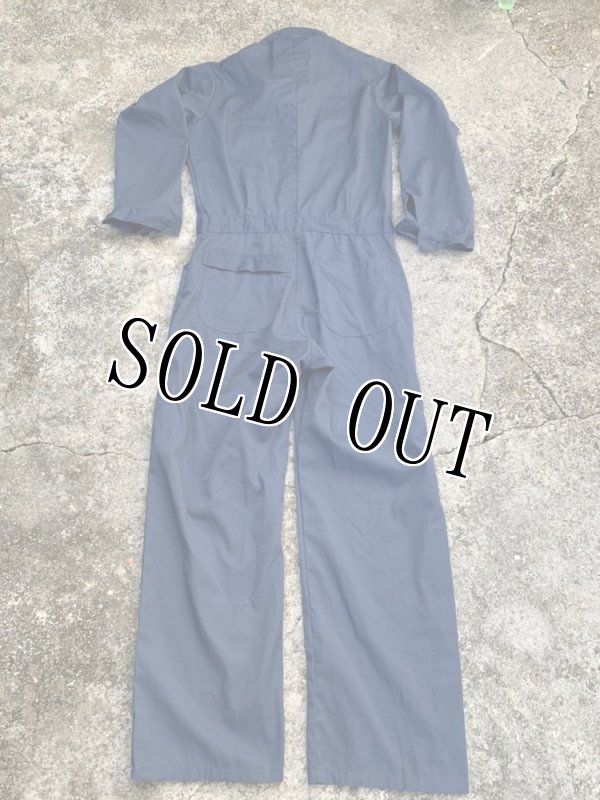 画像4: 米軍実物 US NAVY カバーオール/つなぎ 40L 紺  (4)