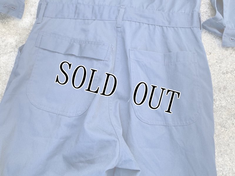 画像6: 米軍実物 US NAVY カバーオール/つなぎ 40L 紺  (6)