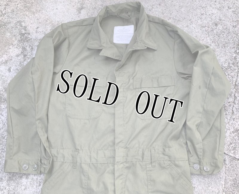 画像2: 米軍実物 カバーオール/つなぎ　44R OD (2)