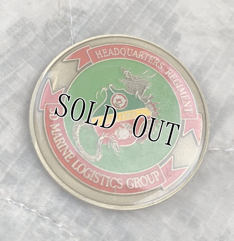 画像2: 米軍放出品 チャレンジ コインHQ Regiment,  3D Marine Logistics Group  (2)