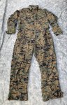 画像1: 米軍放出品,ウッドランド ピクセル 　カバーオール　LARGE (1)