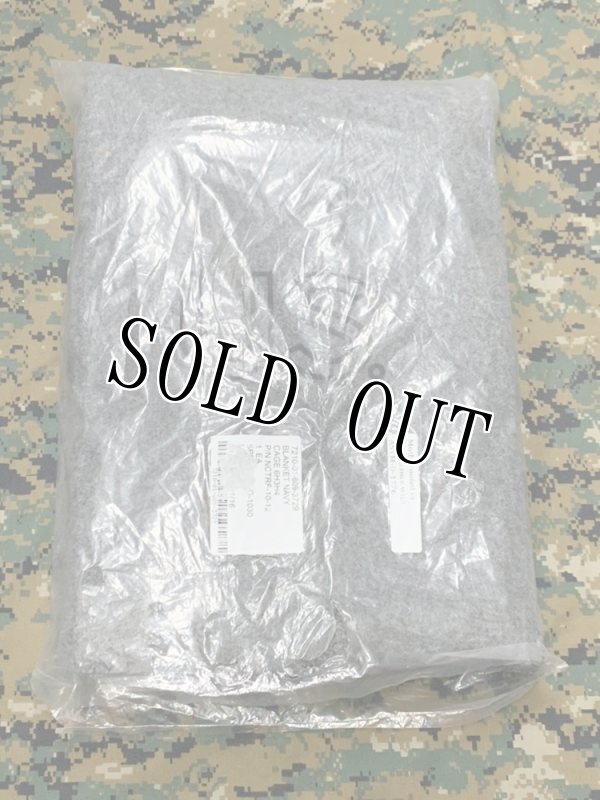 画像5: 米軍実物 U.S.NAVY ウール ブランケット グレー (5)