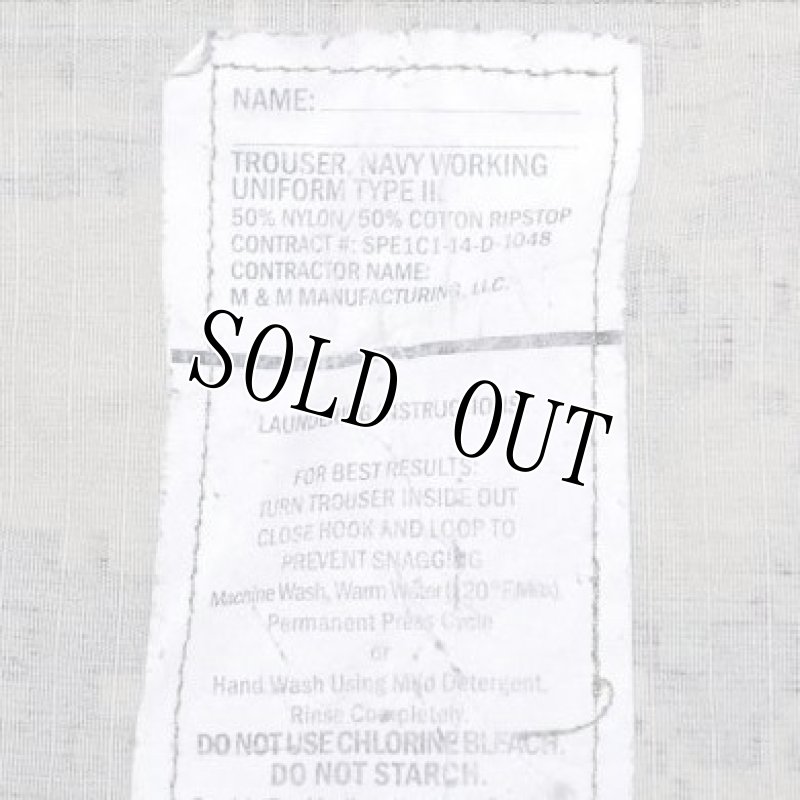 画像7: 米軍実物,US NAVY,　AOR2　NUW　迷彩パンツ　TYPEIII　L-S (7)