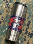 画像1: 米軍放出品　US MARINE 公認　16oz 　ステンレス　タンブラー (1)