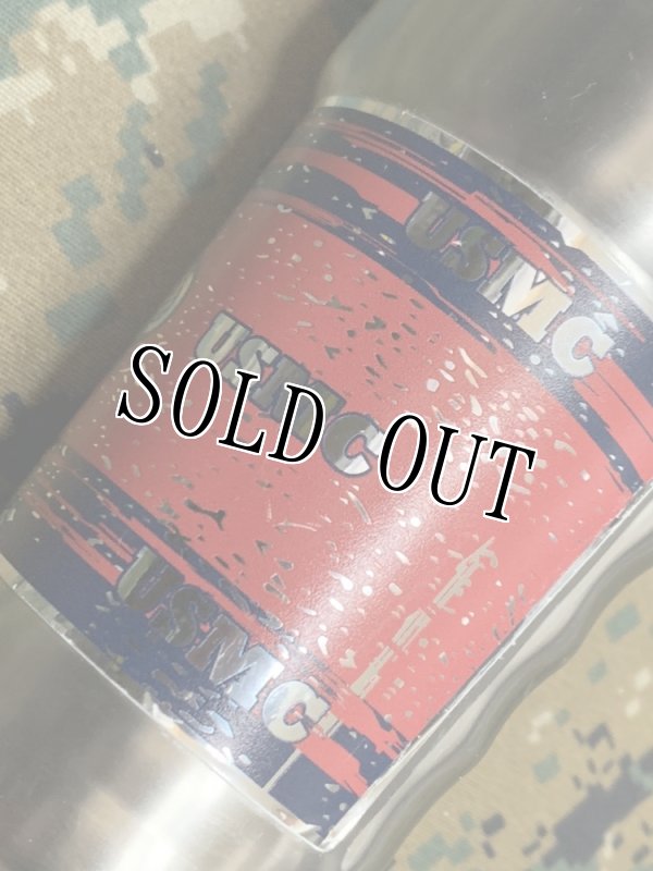 画像3: 米軍放出品 US MARINE 公認 16oz  ステンレス タンブラー (3)