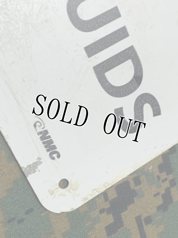 画像4: 米軍実物. CAUTION 騒音注意 アルミ プレート (4)