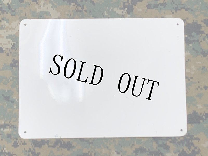 画像5: 米軍実物. CAUTION 騒音注意 アルミ プレート (5)