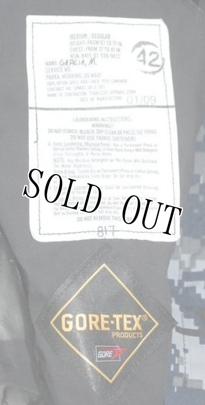 画像6: 米海軍実物　US NAVY　GORE-TEX　パーカー　M-R (6)