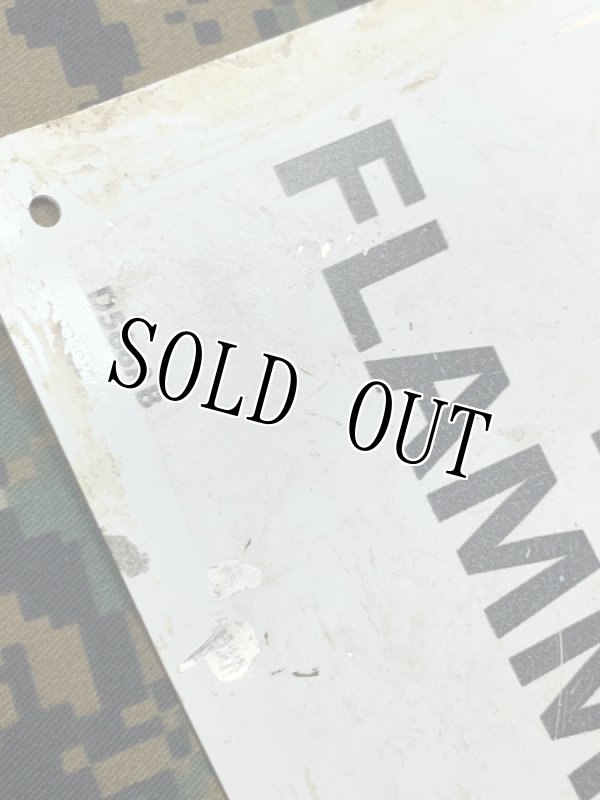 画像3: 米軍実物. CAUTION 騒音注意 アルミ プレート (3)