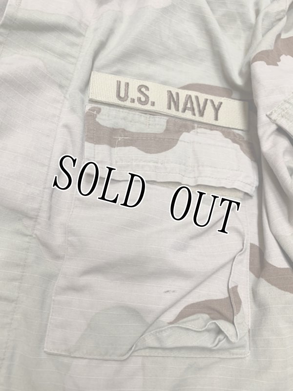 画像2: 米軍実物 US NAVY デザート3C 迷彩 カスタム ジャケット L-R (2)