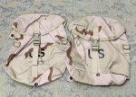 画像1: 米軍実物 デザート3C SUSTANMENT POUCH 2個セット (1)