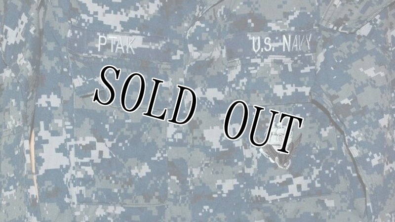 画像2: 米軍軍実物 US NAVY, 迷彩ジャケット S-S (2)