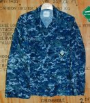 画像1: 米軍軍実物　US NAVY,　迷彩ジャケット　M-S (1)