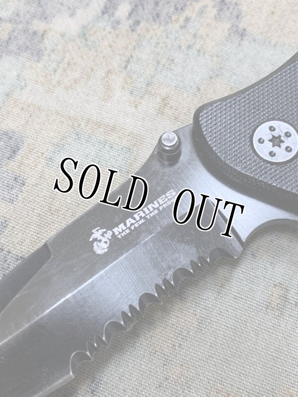 画像3: 米軍放出品MARINES THE FEW THE PROUD M-1013    USA DESIGN Spring Asst Blade Folding ナイフ (3)