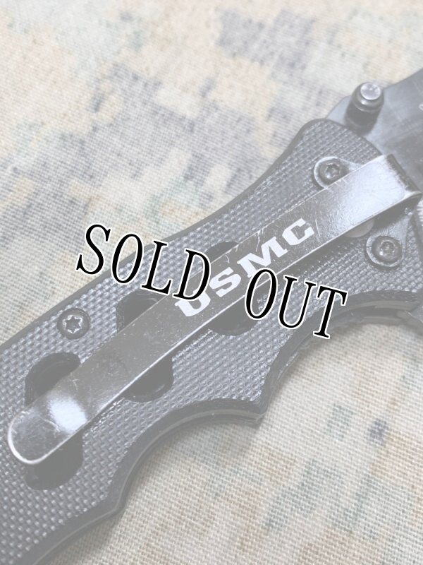 画像5: 米軍放出品MARINES THE FEW THE PROUD M-1013    USA DESIGN Spring Asst Blade Folding ナイフ (5)