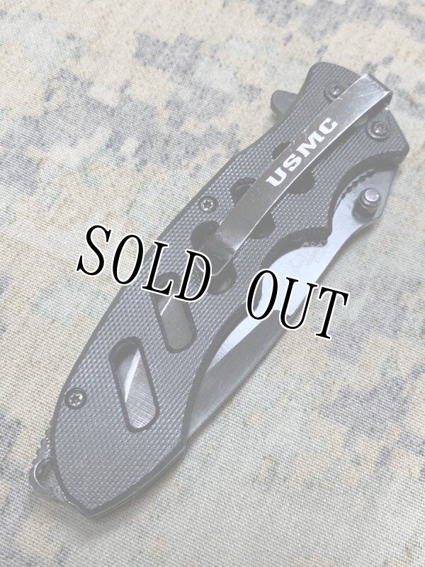 画像6: 米軍放出品MARINES THE FEW THE PROUD M-1013    USA DESIGN Spring Asst Blade Folding ナイフ (6)