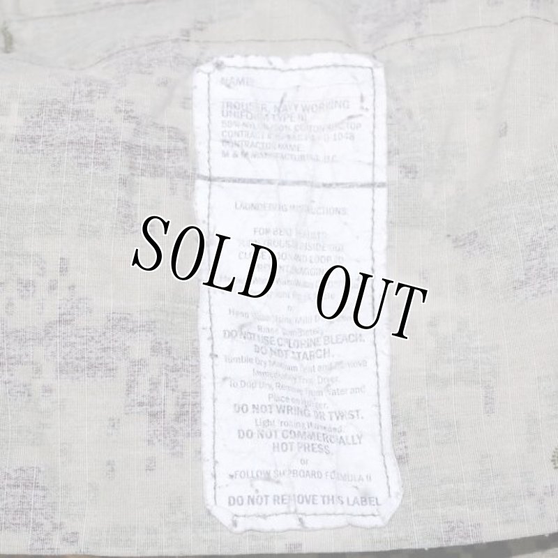 画像7: 米軍実物,US NAVY,　AOR2　NUW　迷彩パンツ　TYPEIII　S-S (7)