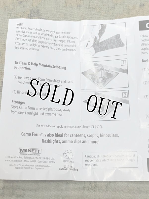 画像7: 米軍実物 CAMO FORM 　MARPAT DESERT   スナイパー ライフル専用 (7)