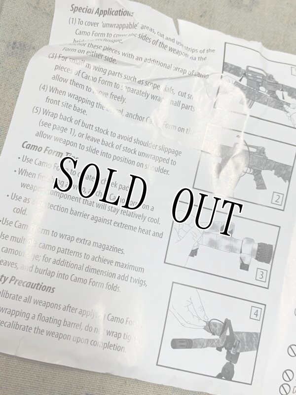 画像5: 米軍実物 CAMO FORM  DESERT GENERIC   スナイパー ライフル専用 (5)