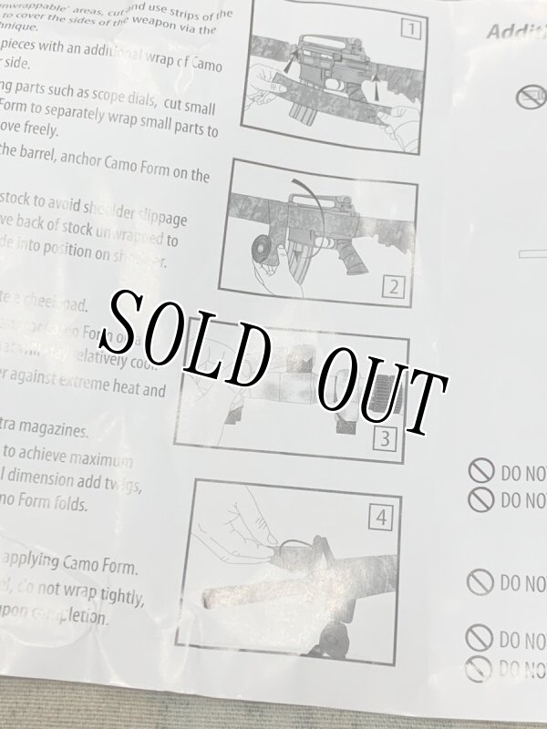 画像6: 米軍実物 CAMO FORM 　MARPAT DESERT   スナイパー ライフル専用 (6)