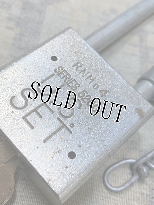 画像4: 米軍放出品,軍用　AMERICAN LOCK Padlock　南京錠 (4)