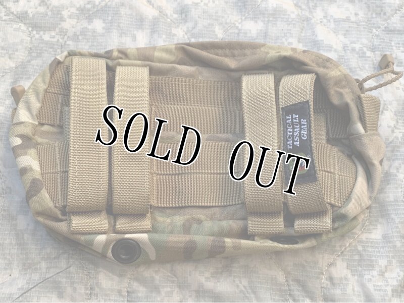 画像2: 米軍放出品 TACTICAL ASSAULT GEAR  MOLLE ユーティリティーポーチ マルチカム (2)
