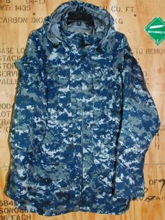 米軍実物,US NAVY NWU GORE-TEX ゴアテックスパーカー S-R ゴアテック