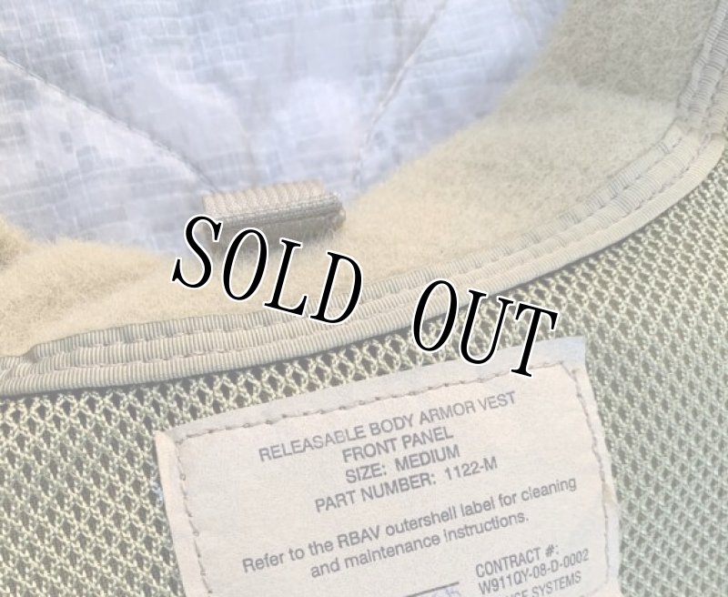 画像12: 米軍実物 SDS製 RBAV リリーザブル ボディーアーマー カーキ (12)