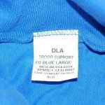 画像3: 米軍放出品 DLA TROOP SUPPORT FD BLUE LARGE (3)