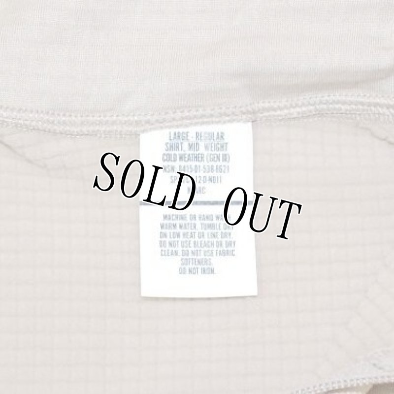 画像5: 米軍実物,SHIRT,MID WEIGHT COLD WEATHER(GENIII) TAN L-R (5)