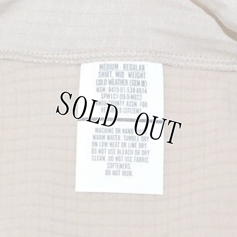 画像5: 米軍実物,SHIRT,MID WEIGHT COLD WEATHER(GENIII) TAN M-R (5)