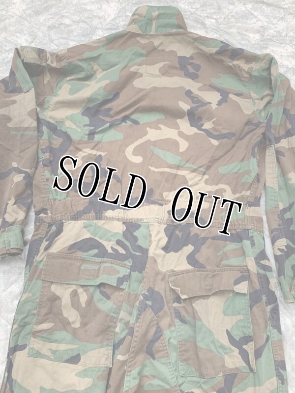 画像5: 米軍実物 迷彩　ウッドランド　メカニックカバーオール　L (5)