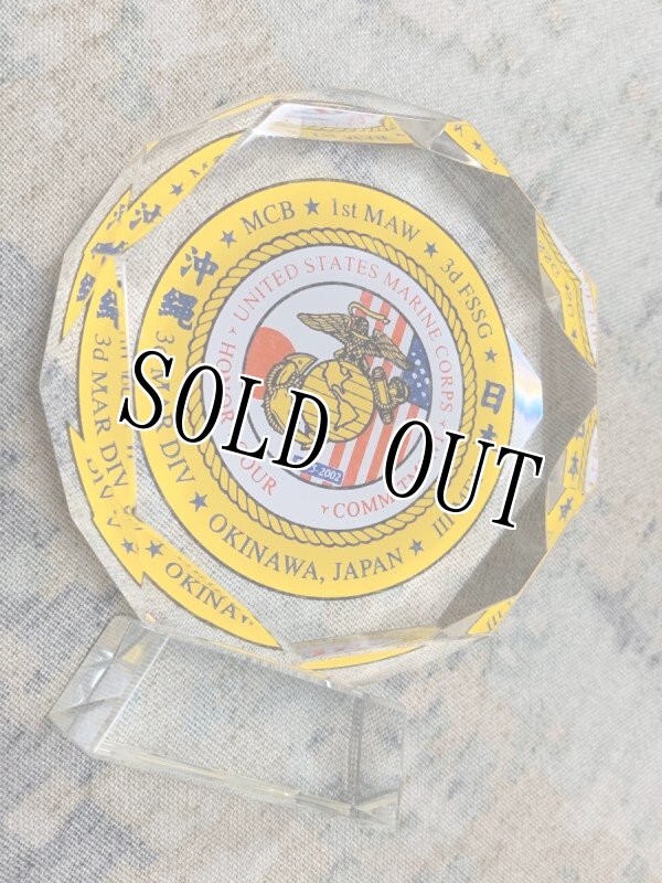 画像2: 海兵隊実物 U,S,MARINE モニュメント クリスタル グラス (2)