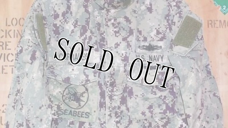 画像2: 米軍実物,US NAVY, AOR2 NUW 迷彩ジャケット TYPEIII S-S (2)