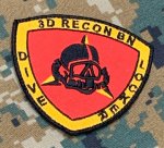 画像1: 米海兵隊実物 3RD RECONNAISSANCE  リーコン  (1)