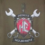画像4: 米軍放出品　USMC DEFAULT AGGRESSIVE　Tシャツ　MEDIUN (4)