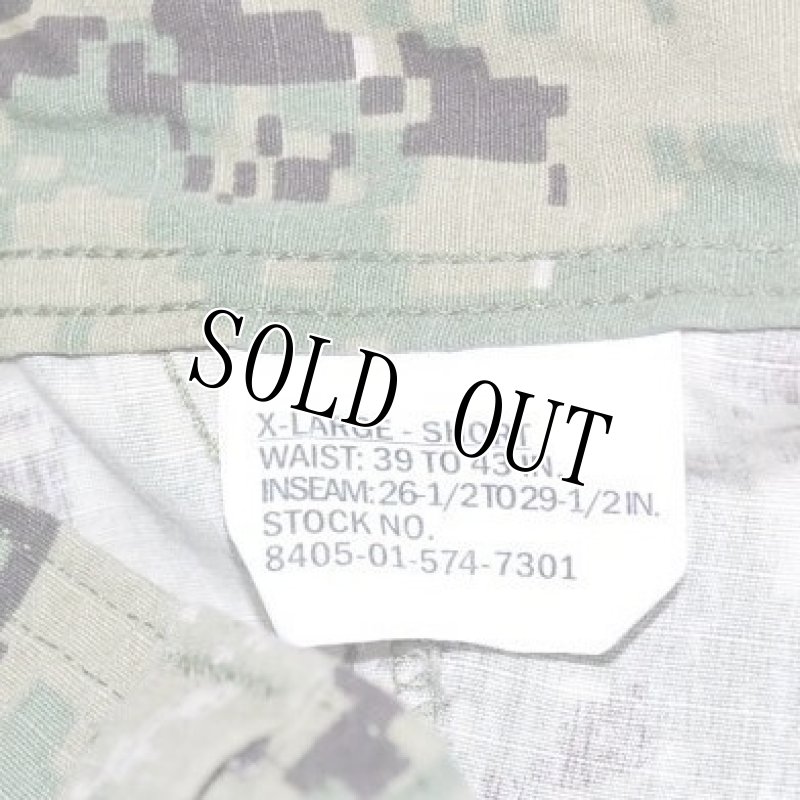 画像4: 米軍実物,US NAVY, AOR2 NUW 迷彩パンツ TYPEIII XL-S (4)