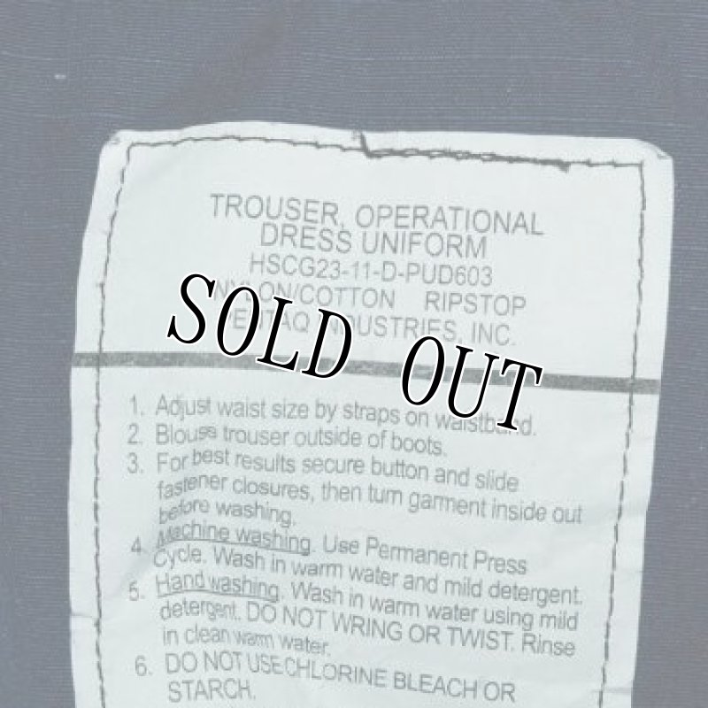 画像7: 湾岸警備隊実物,TROUSERS,OPERATIONAL DRESS UNIFORM  U,S,COAST GUARD S-S (7)