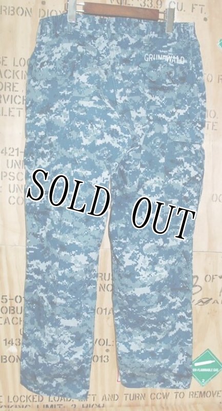 画像2: 米軍実物 US NAVY, 迷彩パンツ  L-SHORT (2)
