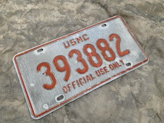 米軍放出品実物　USMC ナンバープレート（前後用）中古品3 2025年最新】米軍ナンバープレートの人気アイテム - メルカリ