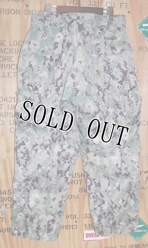 画像2: 米軍実物,US NAVY, AOR2 NUW 迷彩パンツ TYPEIII L-S (2)