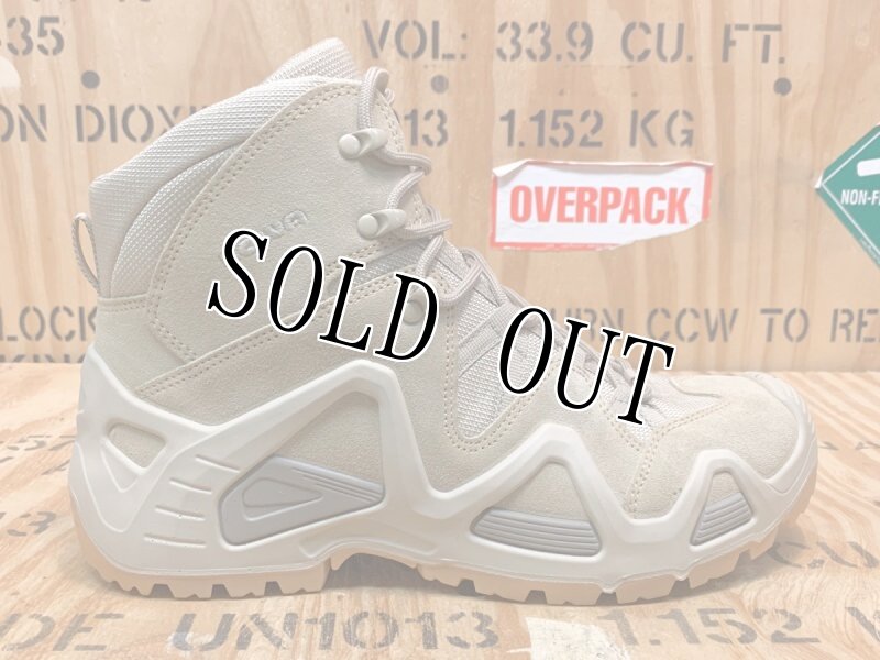 画像4: 米軍実物 LOWA タクティカルブーツ  ZEPHYR MID TF デザート　 9M (4)