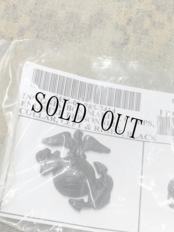 画像2: 米軍放出品,U,S,MARINE 海兵隊 襟章(小)1ペア (2)