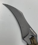 画像3: 海兵隊放出品　Schrade SCH111 Karambit Fixed Blade Neck ナイフ (3)