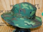 画像2: 米軍実物　HAT,CAMOUFLAGE(TOROPICAL COMBAT)TYPEII　 グリーンリーフカモ ブーニーハット (2)