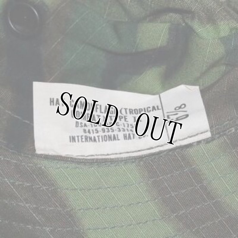 画像5: 米軍実物　HAT,CAMOUFLAGE(TOROPICAL COMBAT)TYPEII　 グリーンリーフカモ ブーニーハット (5)