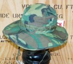 画像1: 米軍実物　HAT,CAMOUFLAGE(TOROPICAL COMBAT)TYPEII　 グリーンリーフカモ ブーニーハット (1)