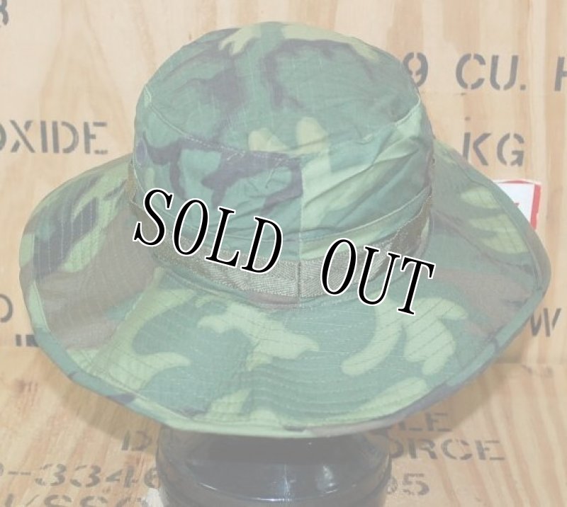 画像3: 米軍実物 HAT,CAMOUFLAGE(TOROPICAL COMBAT)TYPEII  グリーンリーフカモ ブーニーハット (3)